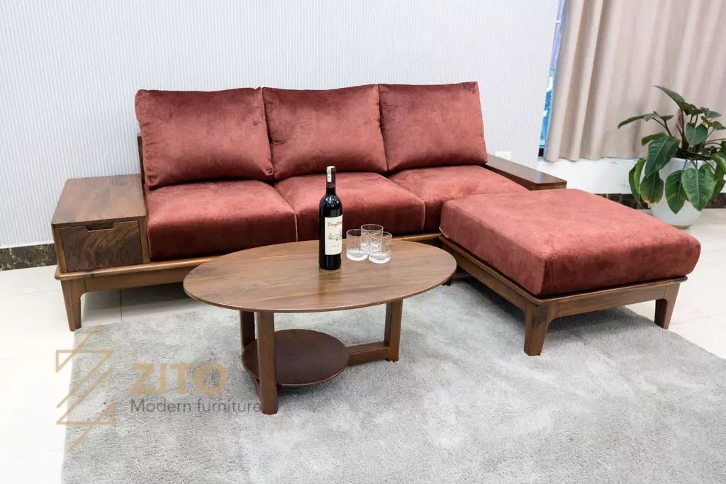 sofa văng gỗ nhà ống ZG 166